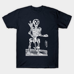 Antique Woodcut Death as a Skeleton T-Shirt